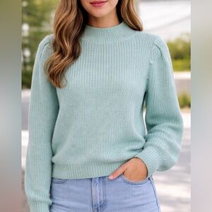 SO NWT aqua mock turtleneck sweater size small